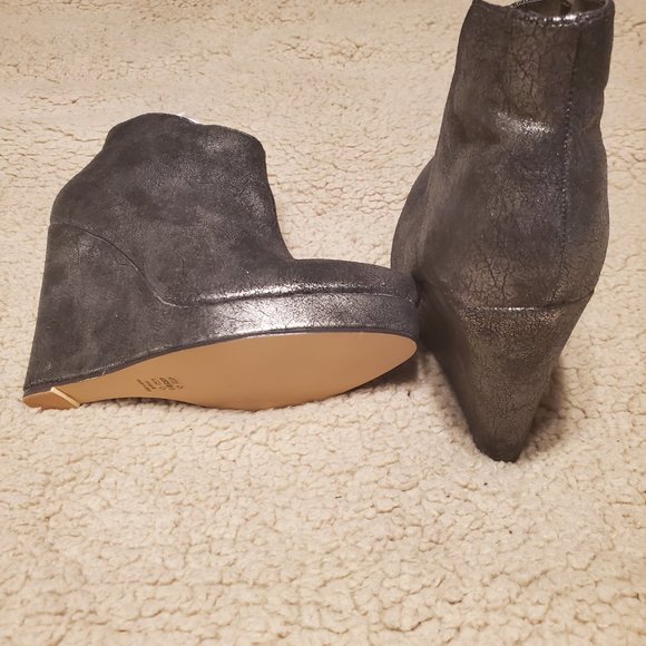 Michael Antonio Candey Wedge Bootie Pewter - Picture 2 of 3